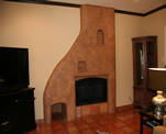 Santa Fe Style Fireplace Faux Finish